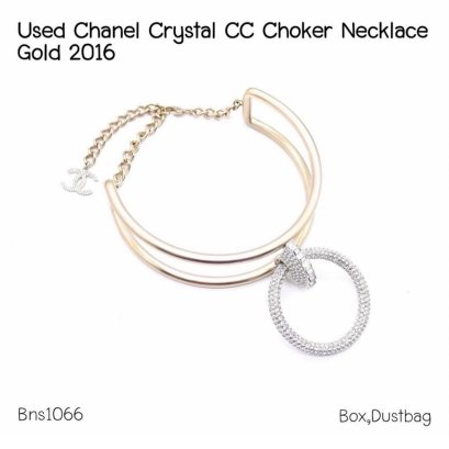 Chanel CRYSTAL CC CHOKER NECKLACE GOLD 2016