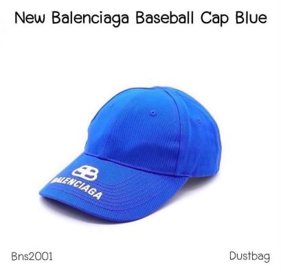Balenciaga Logo Baseball Cap Blue Size L/58cm