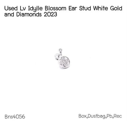 Louis Vuitton EARRINGS LDYLLE BLOSSOM EAR STUD WHITE GOLD AND DIAMOND 2023**