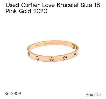 Cartier LOVE PINKGOLD SIZE18 JYI585 2020