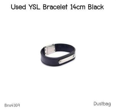 YSL BRACELET BLACK SIZE 15CM