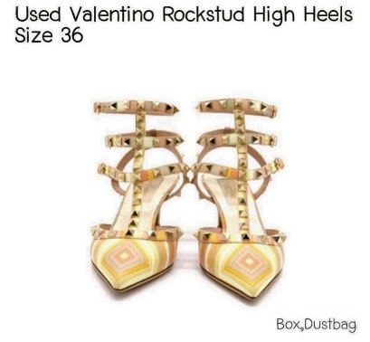 Valentino ROCKSTUD HIGH HEELS SIZE 36