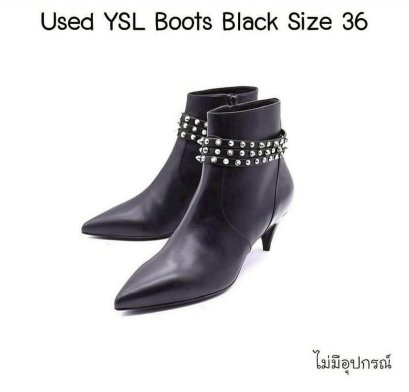YSL BOOT BLACK SIZE 36