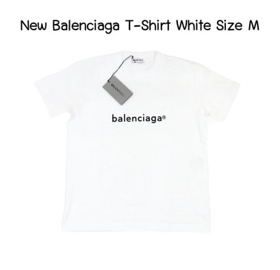 Balenciaga T-SHIRT WHITE SIZE M