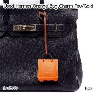 Hermes CHARM ORANGE SHOPPING BAG