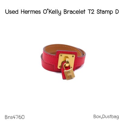 Hermes O KELLY BRACELET T2 RED STAMP D