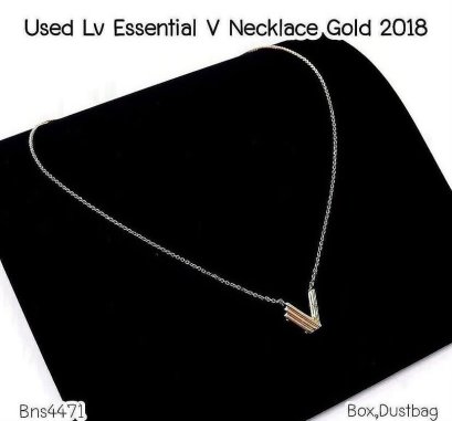 Louis Vuitton V NECKLACE GOLD 2018