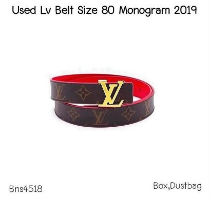 Louis Vuitton BELT SIZE 80 MONOGRAM 2019