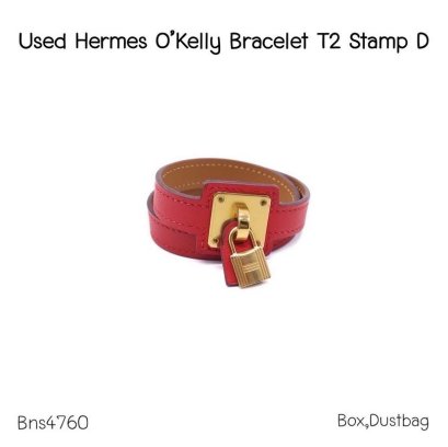Hermes O KELLY BRACELET T2 RED STAMP D