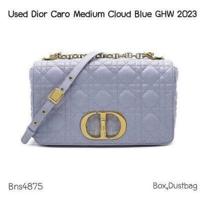 Dior CARO MEDIUM CLOUD BLUE GHW 2023 **