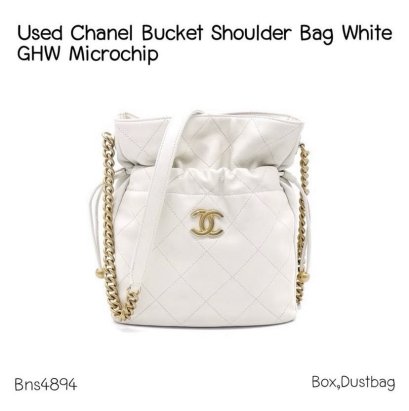 Chanel SHOULDER BAG WHITE MICROCHIP