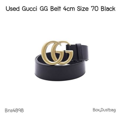 Gucci BELT GG GHW SIZE 70 BLACK