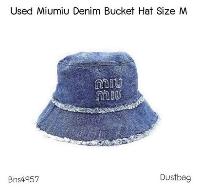 Miumiu BUCKET HAT SIZE M JEANS