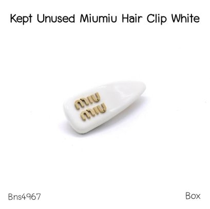 Miumiu HAIR CLIP WHITE