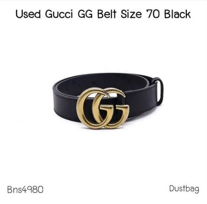 Gucci BELT SIZE 70 BLACK