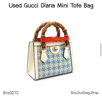 Gucci GUCCI DIANA MINI BAMBOO TOTE BAG **