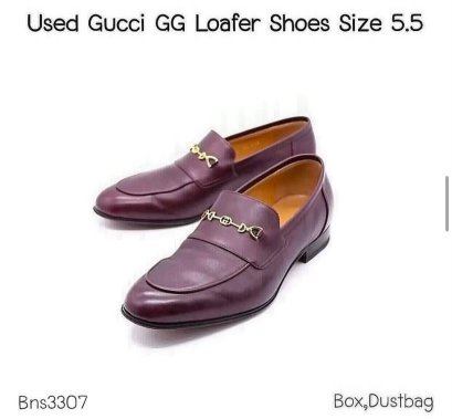 Gucci MOCCASIN LEATHER SIZE5.5