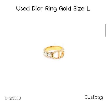 Dior CD PEARL EARRING GOLD