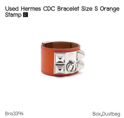 Hermes CDC BRACELET SIZE S ORANGE STAMP R