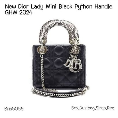Dior LADY MINI BLACK GHW 2024