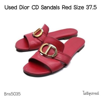 Dior SANDALS RED SIZE 37