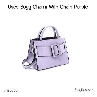 Boyy CHARM WITH CHAIN PURPLE