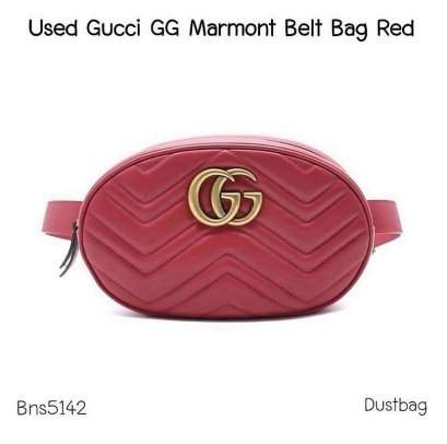 Gucci MARMONT BELT BAG RED**