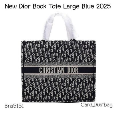Dior BOOK TOTE L BLUE 2025