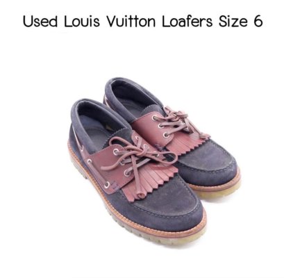 Louis Vuitton LOAFERS SIZE 6 NAVY **