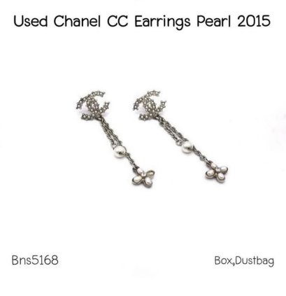 Chanel CC EARRINGS PEARL 2015