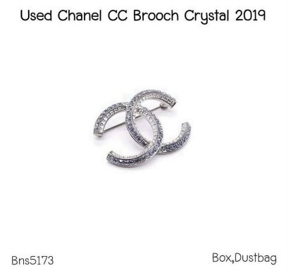 Chanel CC BROOCH CRYSTAL GOLD 2019