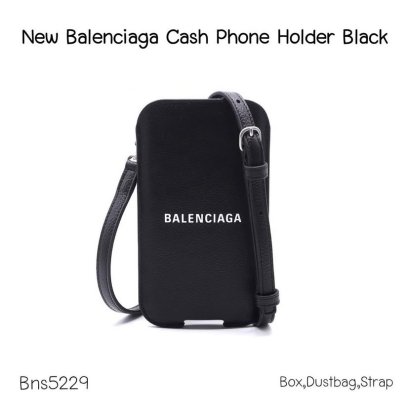 Balenciaga CASH PHONE HOLDER BLACK