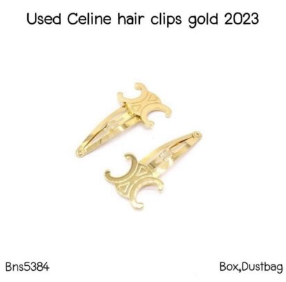 Celine HAIR CLIP GOLD 2023