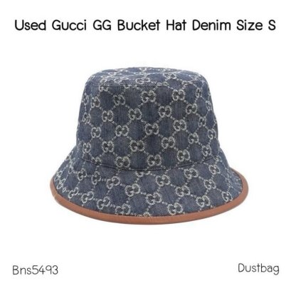 Gucci GG BUCKET HAT DENIM SIZE S