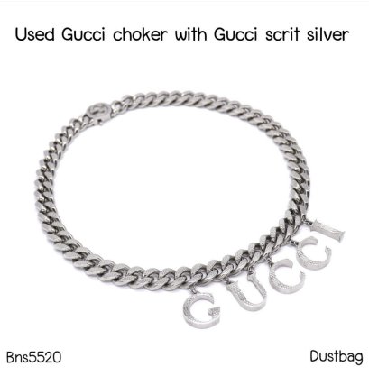 Gucci LOGO NECKLACE SILVER