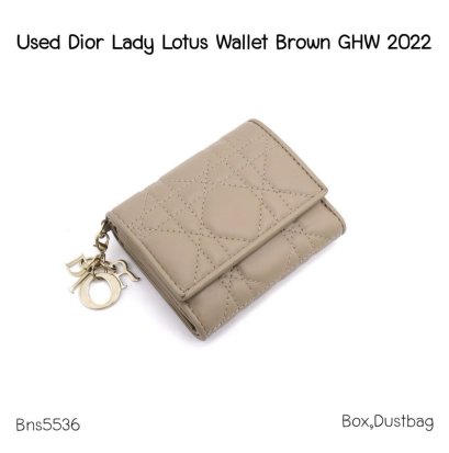 Dior LADY WALLET BEIGE GHW 2022