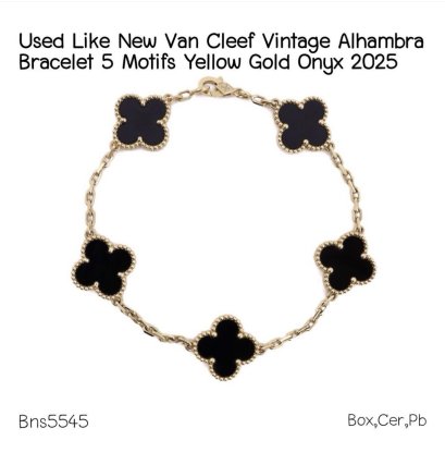 VAN CLEEF VINTAGE ALHAMBRA BRACELET 5 MOTIFS 2025
