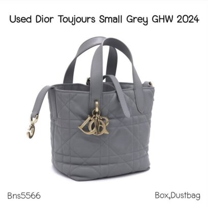 Dior TOUJOURS SMALL GREY GHW 2024