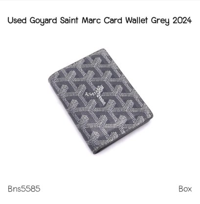 Goyard SAINT MARC CARD WALLET GREY 2024