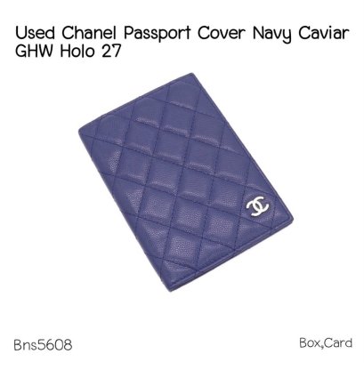 Chanel PASSPORT COVER NAVY CAVIAR GHW HOLO 27191366