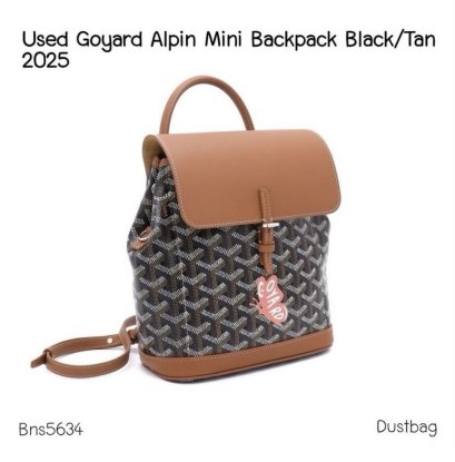Goyard MINI BACKPACK BLACK/TAN 2025