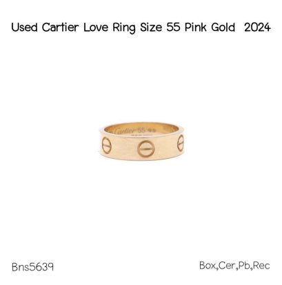 Cartier LOVE RING SIZE.55 PINK GOLD 2024