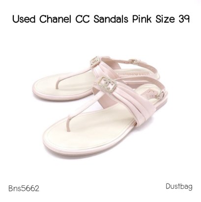 Chanel CC SANDALS PINK SIZE 39