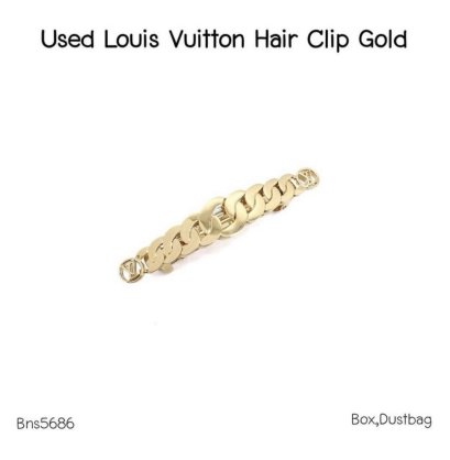 Louis Vuitton HAIR CLIP GOLD