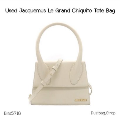 Jacquemus LE GRAND CHIQUITO TOTE BAG IVORY