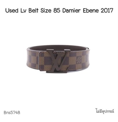 Louis Vuitton BELT SIZE 85 DAMIER EBENE 2017