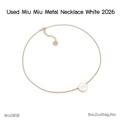 Miumiu NECKLACE WHITE 2026