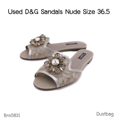 Dolce & Gabbana SANDALS NUDE SIZE 36.5