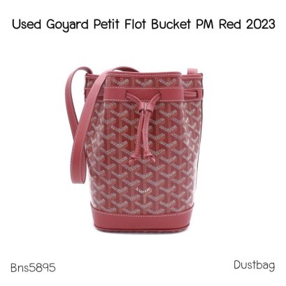 Goyard PETIT FLOT BUCKET BAG RED 2023