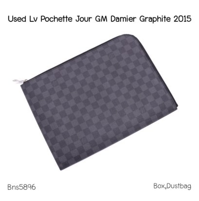 Louis Vuitton POCHETTE JOUR GM DAMIER GRAPHITE 2015